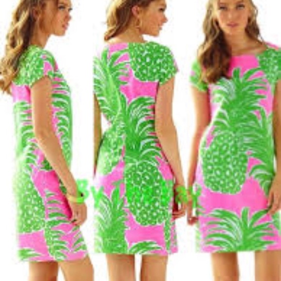Lilly Pulitzer Loren dress pink pout flamingo - Picture 2 of 8